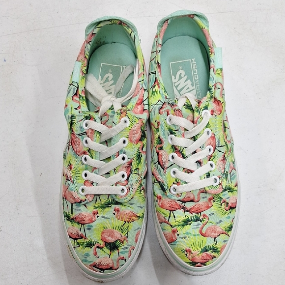 Vans Shoes - Vans Ultra Cush Flamingo Tropical Low Top Lace-Up Sneaker Tennis Shoes - Size 9